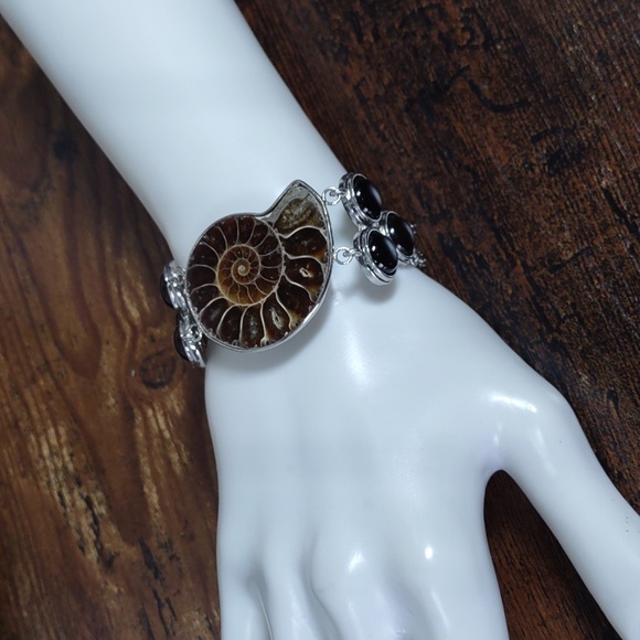 Ammonite Fossil Bracelet - Picture 2 of 12